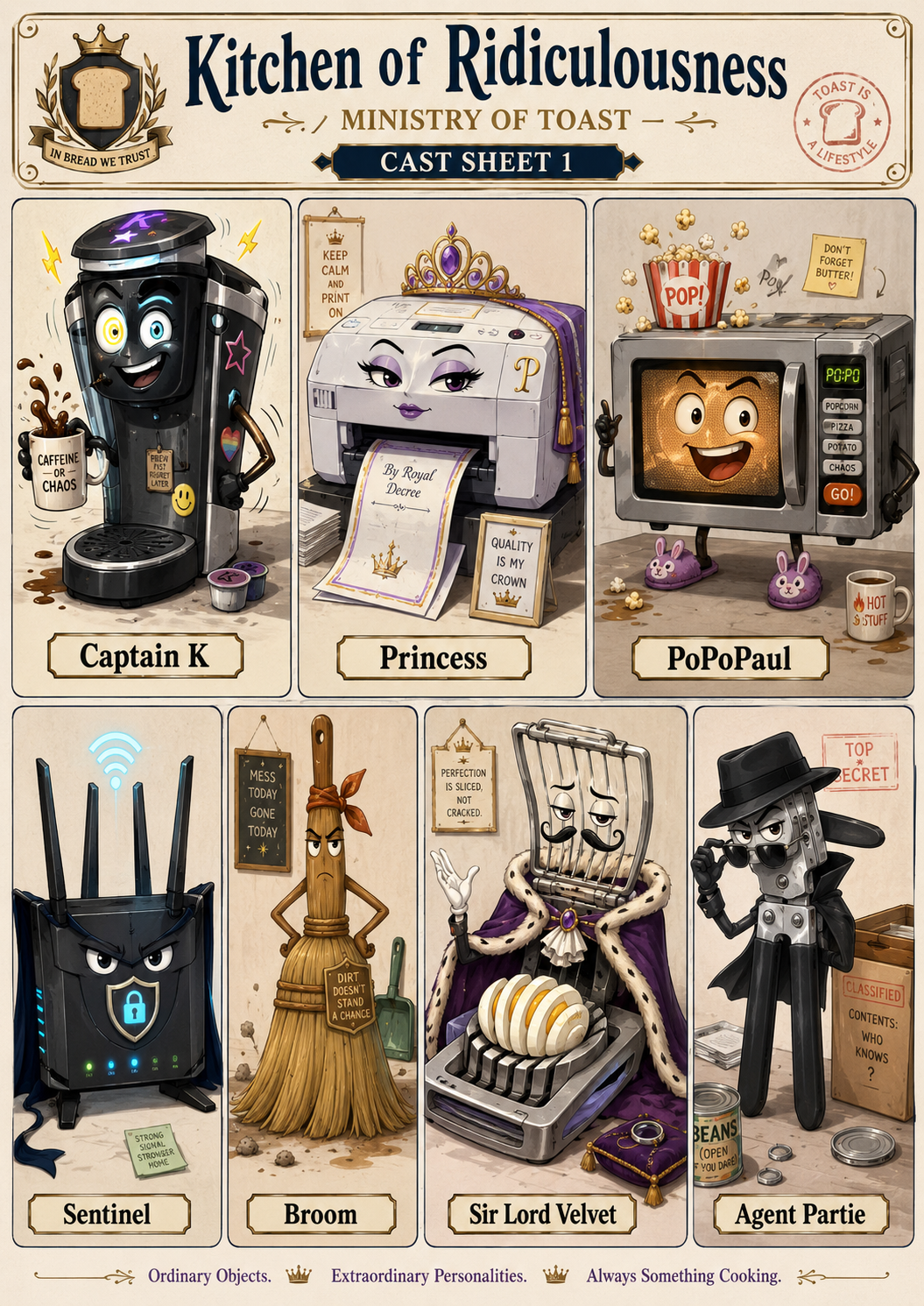 Portrait of Captain K, Coffee Machine